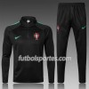 Portugal Sudadera de Entrenamiento Trajes 2018 Negro